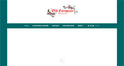 Desktop Screenshot of oldeuropean-restaurant.com