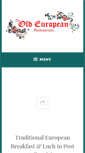 Mobile Screenshot of oldeuropean-restaurant.com
