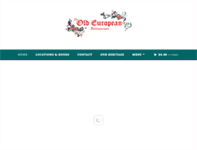 Tablet Screenshot of oldeuropean-restaurant.com